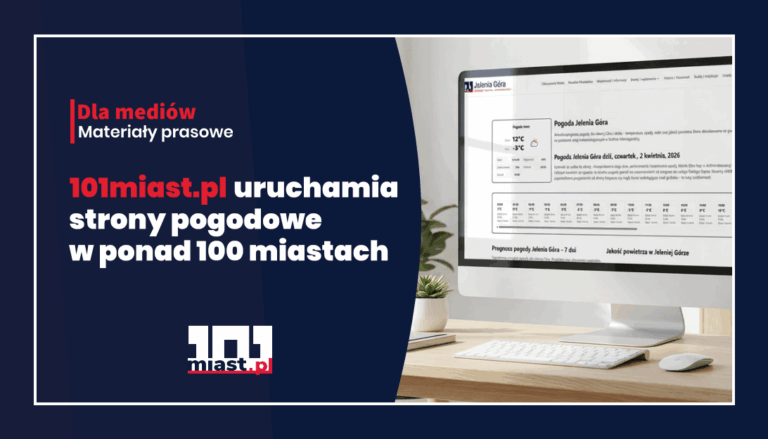 101miast.pl uruchamia własne strony pogodowe w&nbsp;ponad 100 miastach Polski